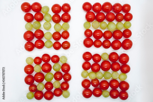mathematical operators from tomatoes and grapes