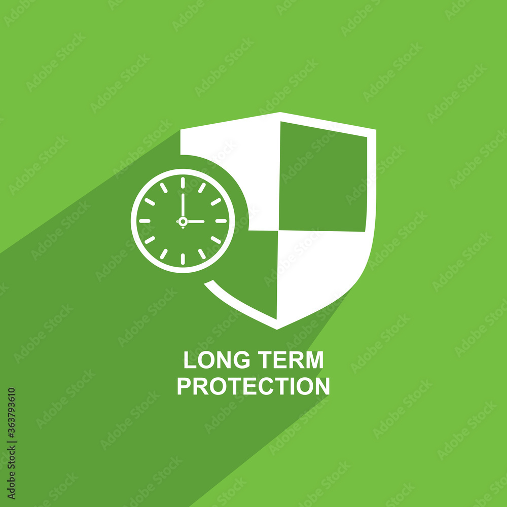long term protection icon, Business icon vector vector de Stock | Adobe  Stock