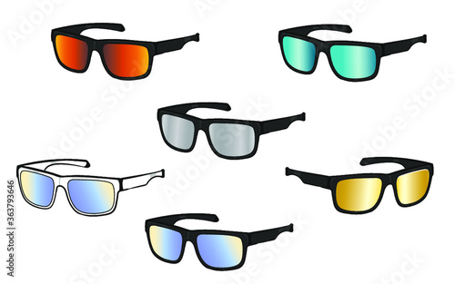 set of sunglasses,cartoon sunglasses set,