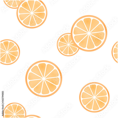 オレンジのシームレスパターン