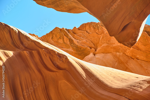 Antelope Canyon lights and rocks arizona usa