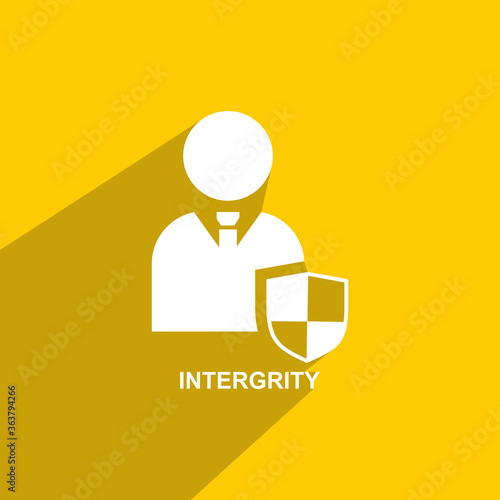 integrity icon, Business icon vector