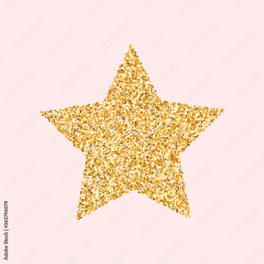 Fototapeta premium Golden Sequin Glamour Pink Background. Rich 