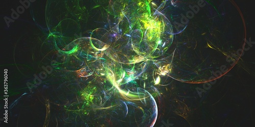 colorful chaos computer generated abstract background illustration