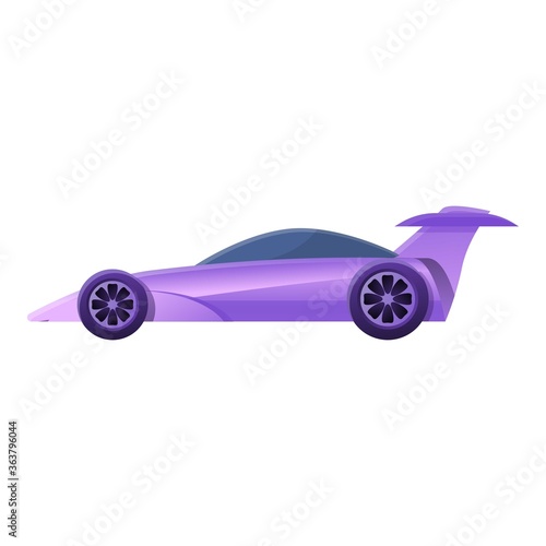 Remote control race car toy icon. Cartoon of remote control race car toy vector icon for web design isolated on white background