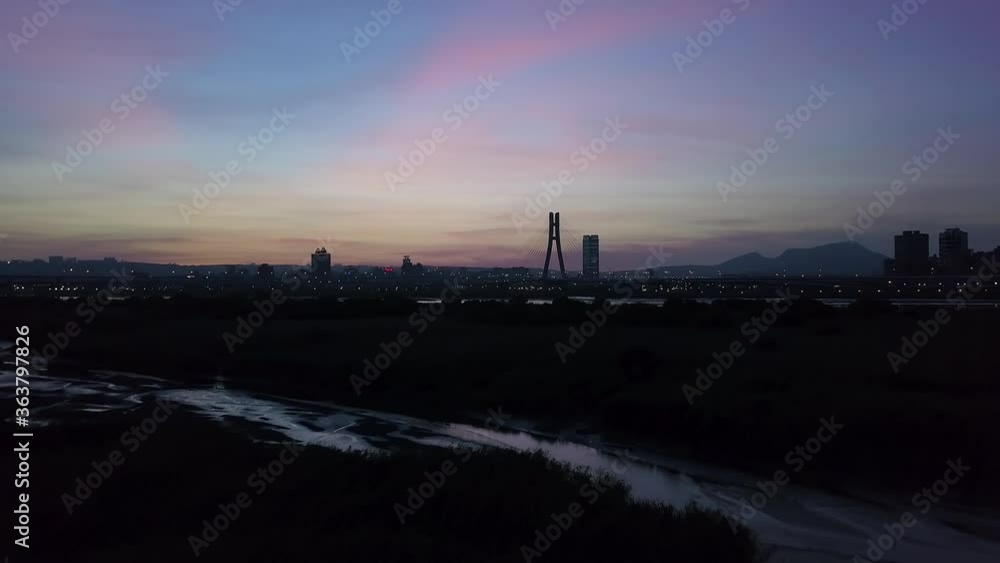 Aerial Shot of Taipei from Longshan Park New Taipei City Taiwan Aerial Shot of Taipei from Longshan Park New Taipei City Taiwan