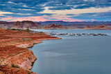 View of lake Powell and Glen Canyon in Arizona