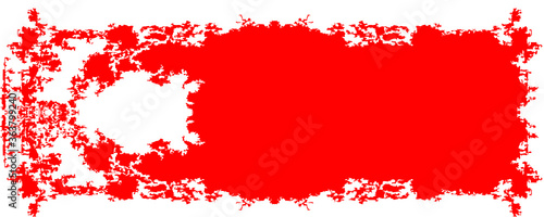Stamp Texture . Distressed Brush Stroke . red Modern banner .