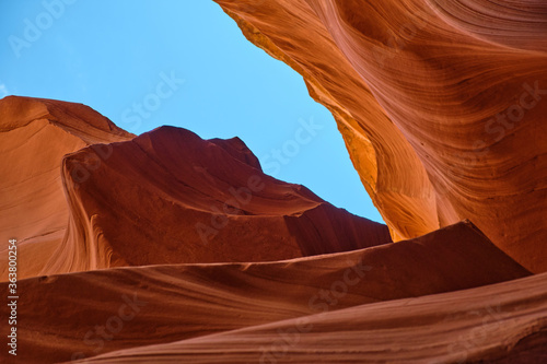 Antelope Canyon lights and rocks arizona usa