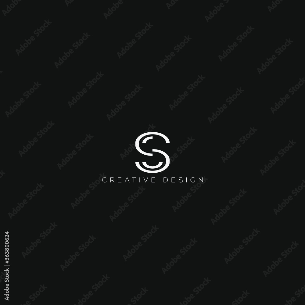 Alphabet letter icon logo S minimal logo.
Alphabet letter icon logo S minimal logo.