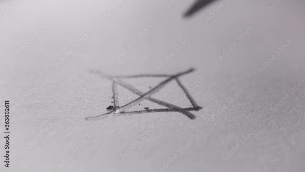 Close-up of cross for voting Close-up of cross for voting