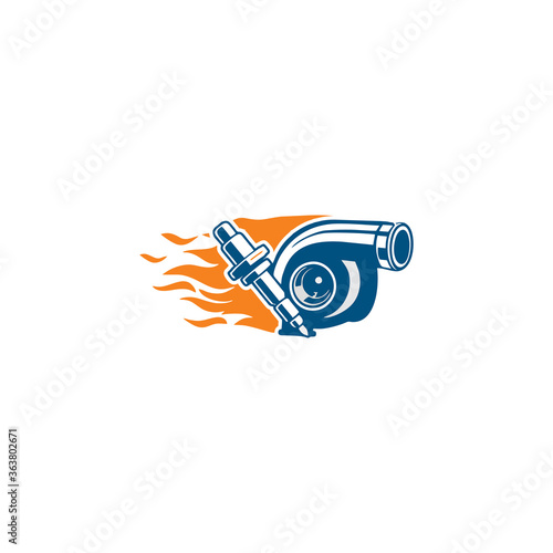 turbo service logo , automotive logo vector