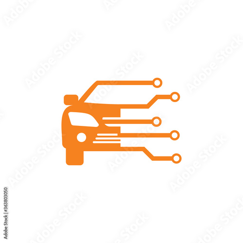 car tech logo , automotive digital logo