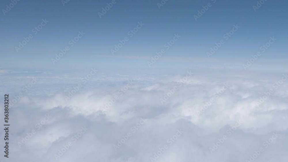 Flight above the clouds in 4k Flight above the clouds in 4k