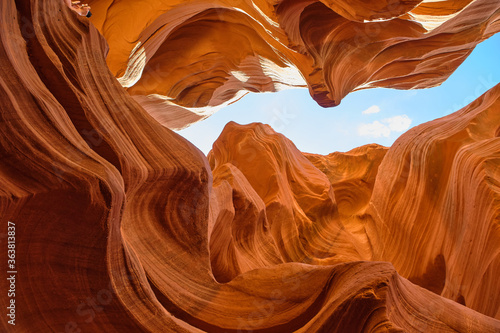 Antelope Canyon lights and rocks arizona usa