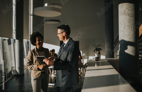 Multiethnic business people...