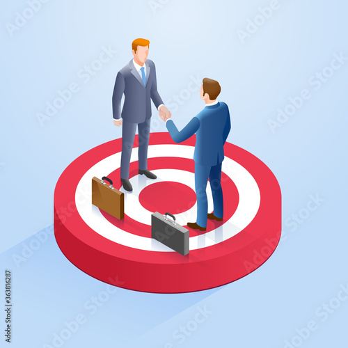 businessmen shake hands