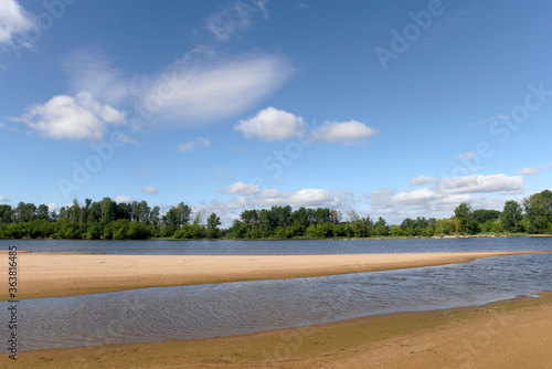 Loire river bank near Châteauneuf-sur-Loire village