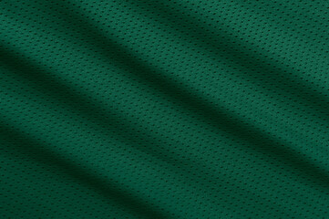 Green football, basketball, volleyball, hockey, rugby, lacrosse and handball jersey clothing fabric texture sports wear background
