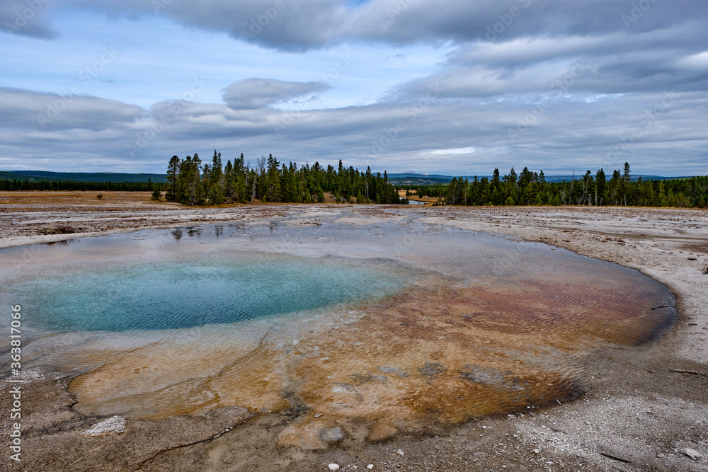 Grand Prismatic Pool at Yellowstone National Park Grand Prismatic Pool at Yellowstone National Park