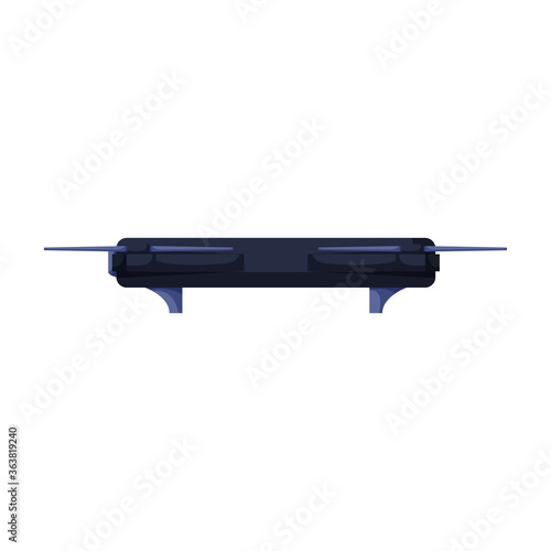 Drone cartoon vector icon.Cartoon vector illustration quadcopter. Isolated illustration of drone icon on white background.