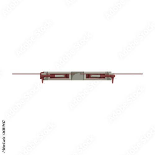 Drone cartoon vector icon.Cartoon vector illustration quadcopter. Isolated illustration of drone icon on white background.