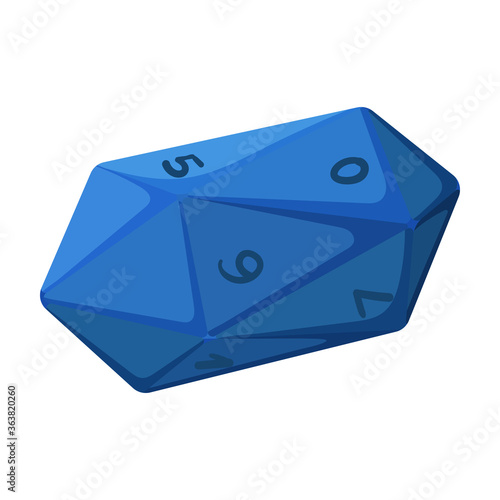Game dice vector icon.Cartoon vector icon isolated on white background game dice.