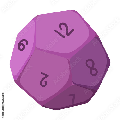 Game dice vector icon.Cartoon vector icon isolated on white background game dice.