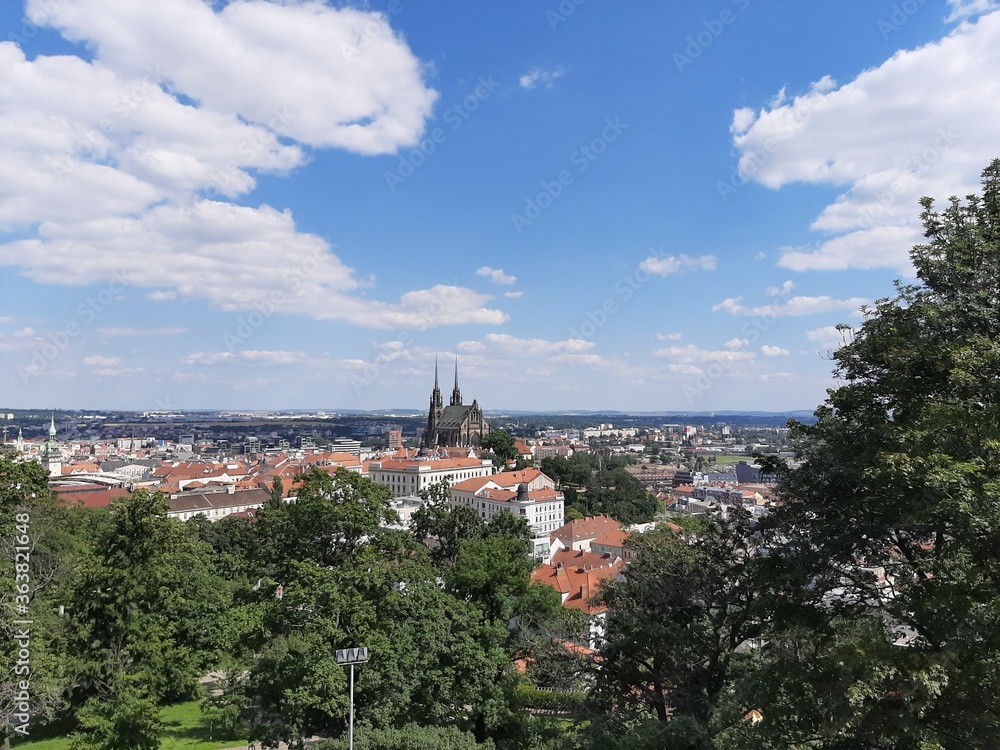 The view from Spilberk Castle (Brno Czech republic)
