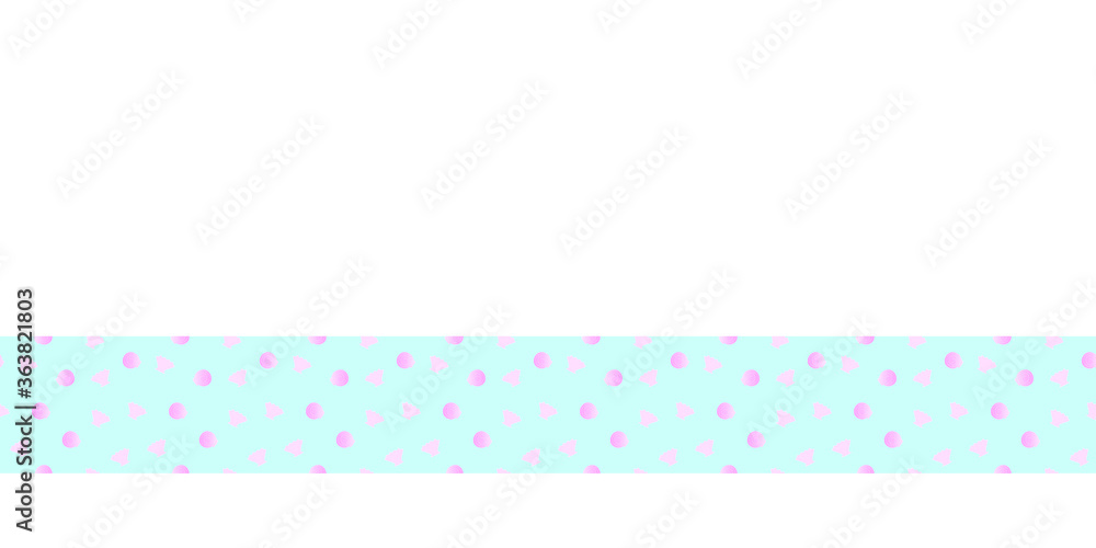 marine nautical seamless border in vector. summer frame.under the sea horizontal border.