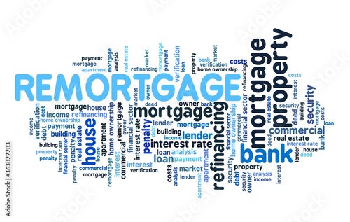 Remortgage word cloud photo