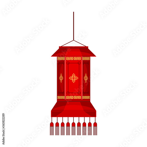 Lantern of chinese cartoon vector icon.Cartoon vector illustration =====. Isolated illustration of ====== icon on white background.