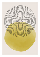 Crédence de cuisine Minimaliste art Trendy abstract creative minimalist artistic hand drawn composition  © C Design Studio