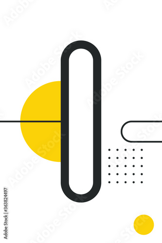Simple geometric design, vector background.