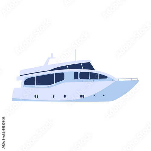 Yacht vector icon.Cartoon vector icon isolated on white background yacht.