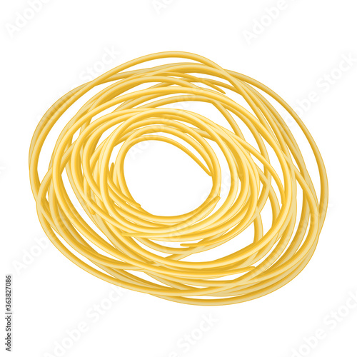 Pasta of italian cartoon vector icon.Cartoon vector illustration pasta and spaghetti . Isolated illustration of italian food icon on white background.