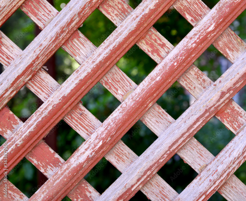 wooden fence with red background wooden fence with red background
