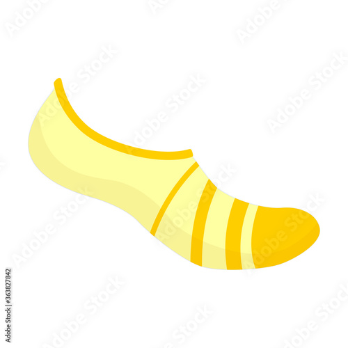 Sock vector icon.Cartoon vector icon isolated on white background sock.