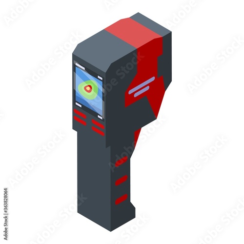 Thermal imager analysis icon. Isometric of thermal imager analysis vector icon for web design isolated on white background