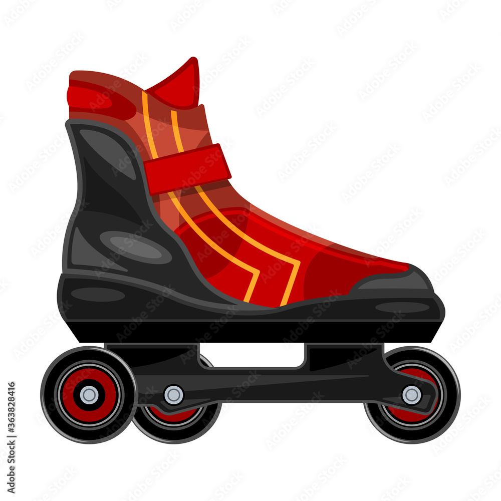Roller skate vector icon.Cartoon vector icon isolated on white background roller skate. Roller skate vector icon.Cartoon vector icon isolated on white background roller skate.
