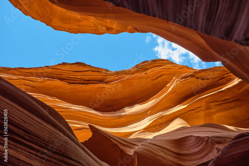 Antelope Canyon lights and rocks arizona usa