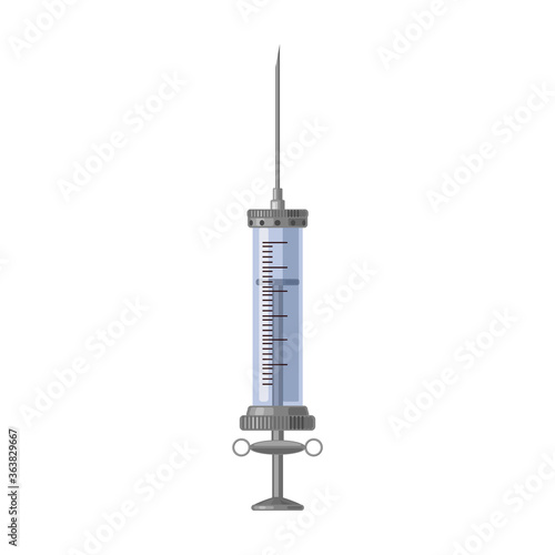 Syringe vector icon.Cartoon vector icon isolated on white background syringe.