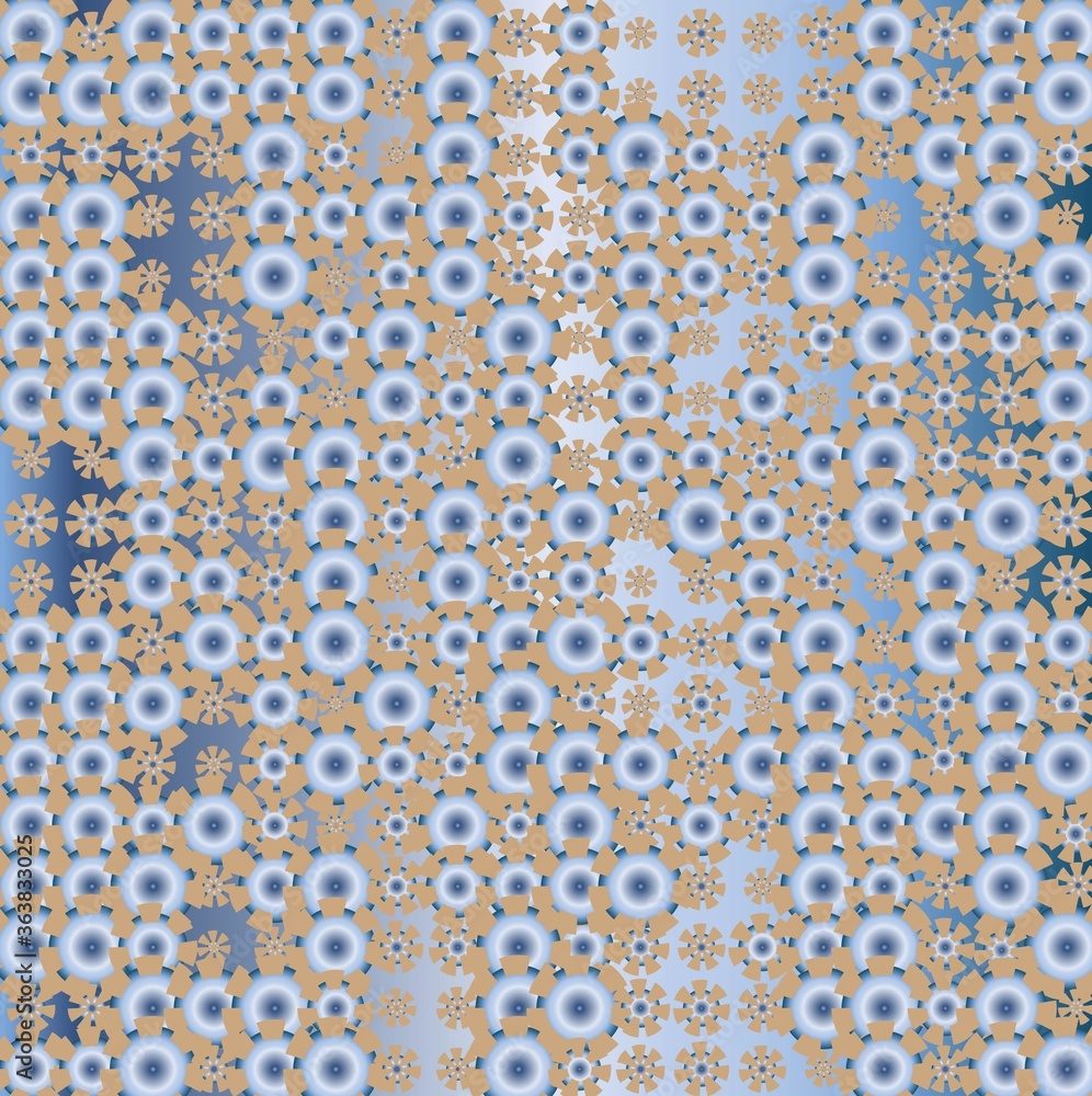 seamless floral pattern on blue surface seamless floral pattern on blue surface