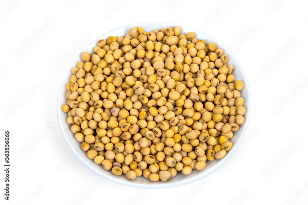 soy beans isolated on white background soy beans isolated on white background
