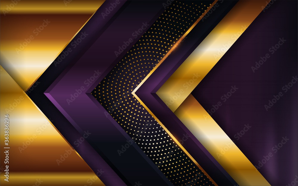 Luxury purple background with golden lines combination. Luxury purple background with golden lines combination.