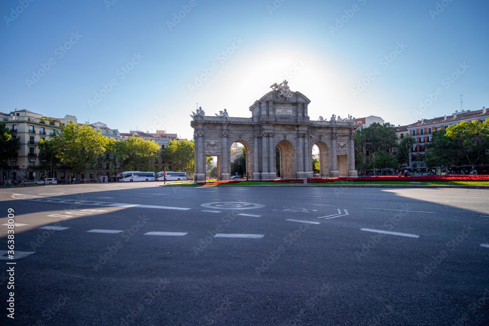 Puerta de Alcala, famous tourist attraction in Madrid