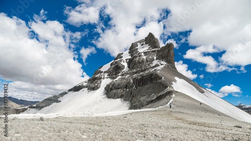 Moving clouds and blue sky over Kailash Mount , west mirror Dharma King Norsang kora Time lase photo