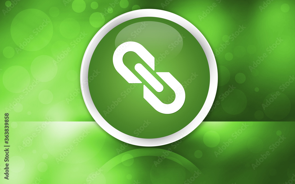 Link icon premium glossy button isolated on abstract shiny green background Link icon premium glossy button isolated on abstract shiny green background