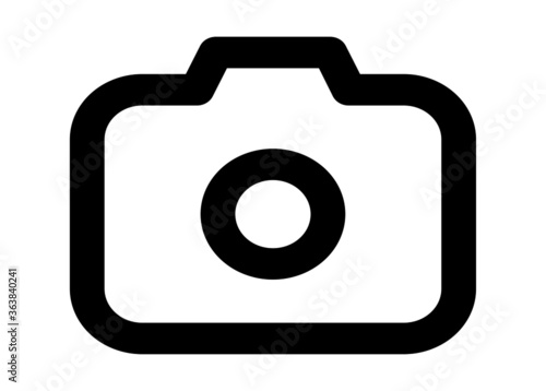 Camera icon, flat photo camera vector isolated. Modern simple snapshot photography sign. Instant Photo internet concept. Trendy symbol for website design, web button, mobile app. Logo illustration