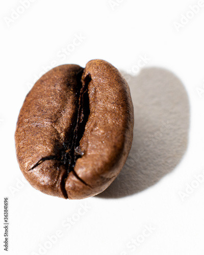 Macro photo of a coffee bean